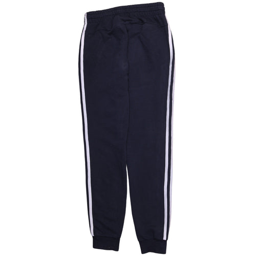 adidas Men Black S Jogger Sweatpants Side Stripe Tapered Fit