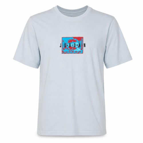 Nike Jordan Men's White Graphic Print Short Sleeve T-Shirt M