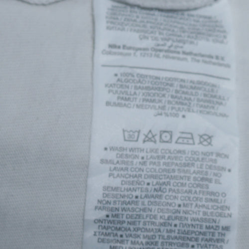 Nike Jordan Men's White Graphic Print Short Sleeve T-Shirt M