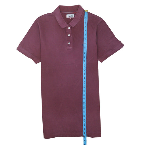 Tommy Hilfiger Denim Men's Red XL Short Sleeve Cotton Polo Shirt