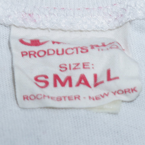 Champion Men's White Small Short Sleeve Graphic Logo T-Shirt
