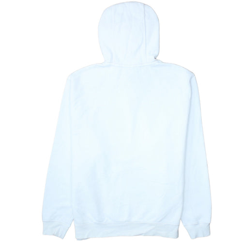 Nike Men's White L Pullover Hoodie Fleece Logo Sweatshirt