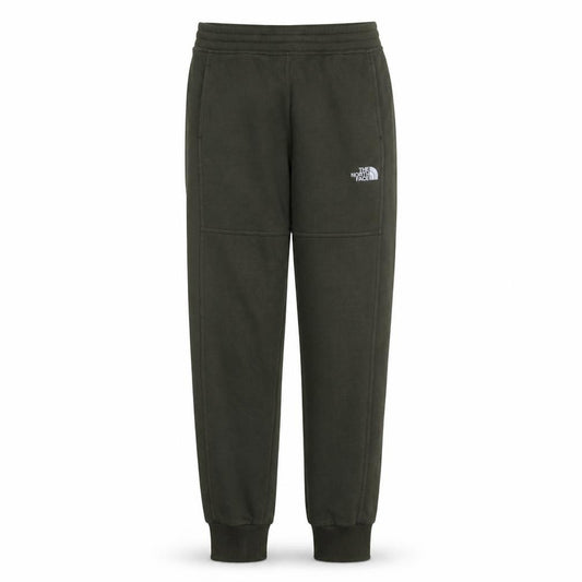 Front view of The North Face Men's Green Jogger Sweatpants, size S, Cotton Blend