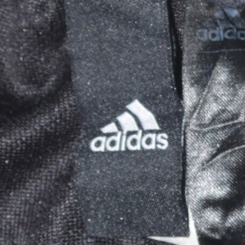 adidas Men's Black Regular Fit Fleece Sweatpants M