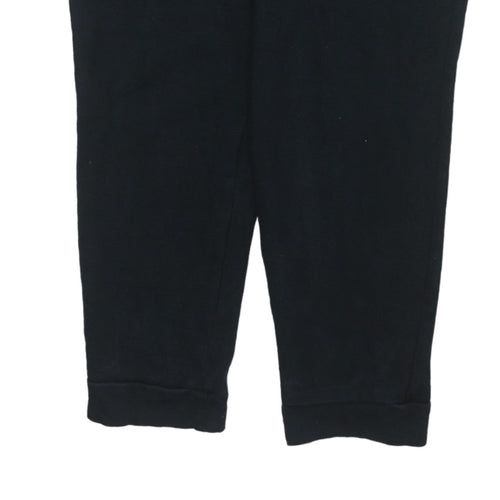 adidas Men's Black Regular Fit Fleece Sweatpants M