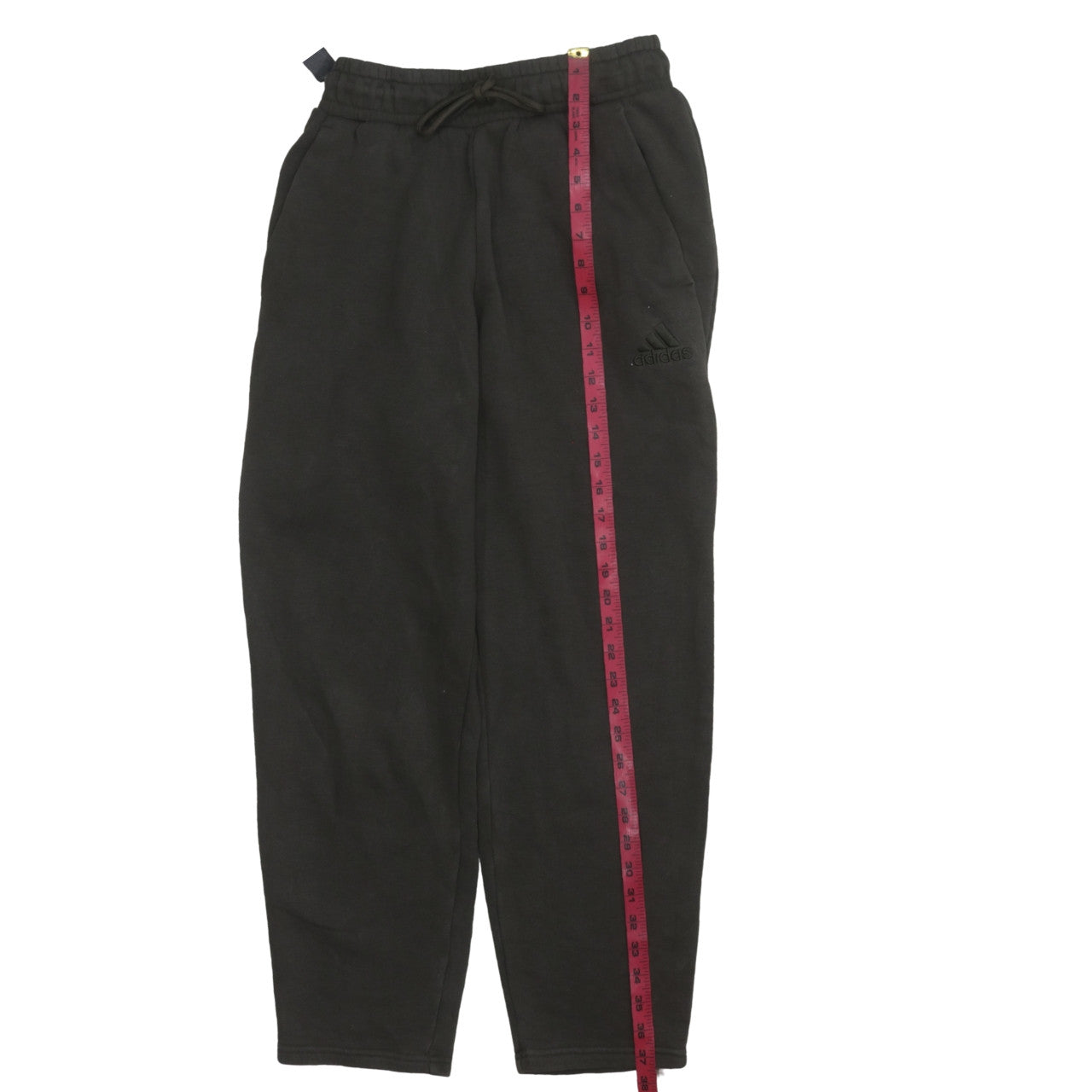 adidas Men's Black Fleece Sweatpants M Regular Fit Drawstring Comfort