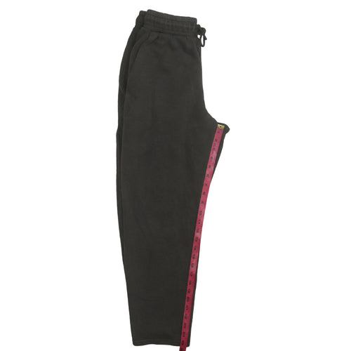 adidas Men's Black Fleece Sweatpants M Regular Fit Drawstring Comfort
