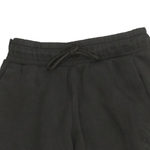 adidas Men's Black Fleece Sweatpants M Regular Fit Drawstring Comfort