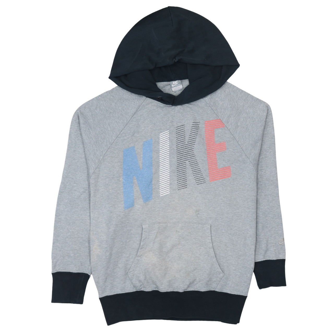 Nike Mens Grey L Pullover Hoodie Graphic Sportswear