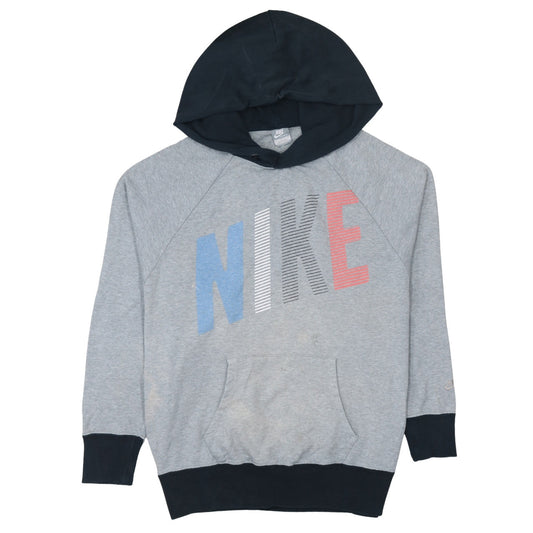 Nike Mens Grey L Pullover Hoodie Graphic Sportswear