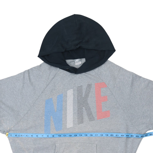 Nike Mens Grey L Pullover Hoodie Graphic Sportswear