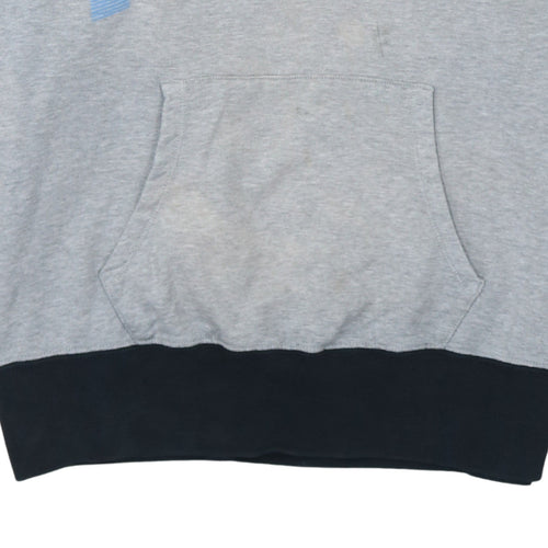 Nike Mens Grey L Pullover Hoodie Graphic Sportswear