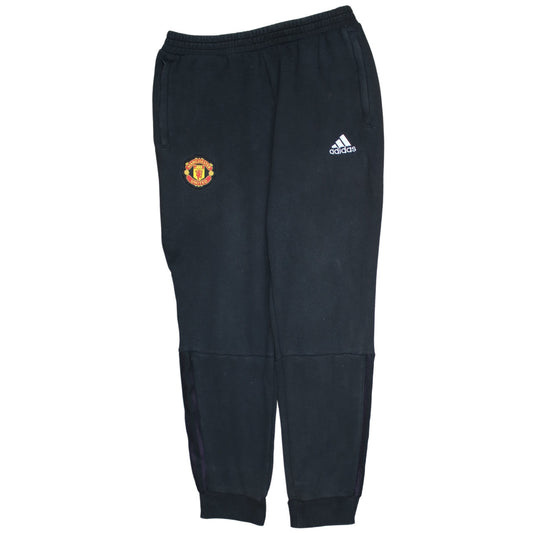 Adidas Men’s Black Manchester United Jogger L Fleece Activewear Trousers