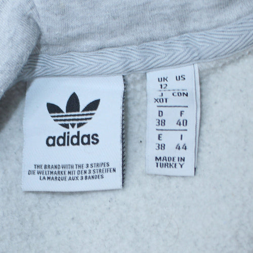 Adidas Women’s Grey Size 12 Pullover Hoodie Sweatshirt