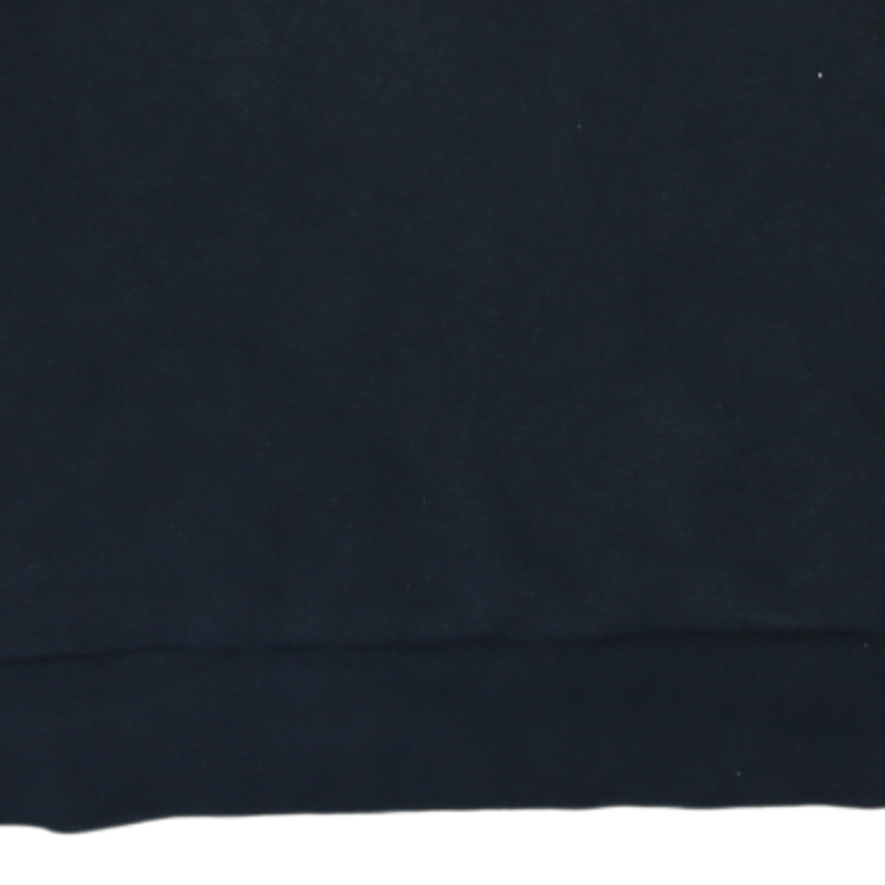 Adidas Men's Black Small Crew Neck Cotton Blend Logo Sweatshirt