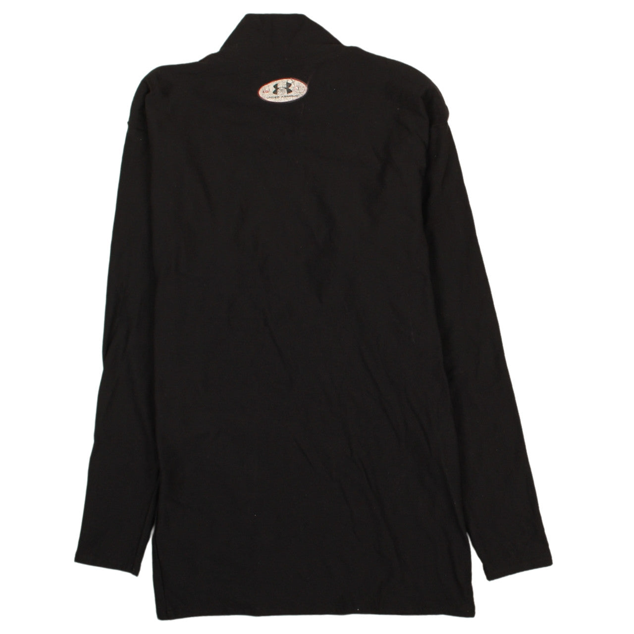 Under Armour Womens Black Long Sleeve Mock Neck Athletic Top Size L