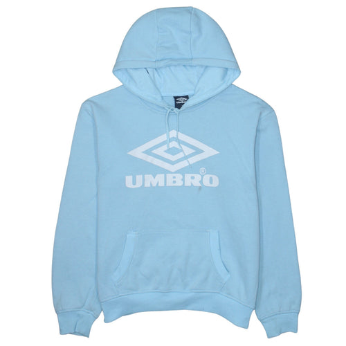 Umbro Men's Blue Pullover Hoodie Size M Sports Fleece Sweatshirt