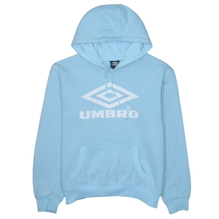 Umbro Men's Blue Pullover Hoodie Size M Sports Fleece Sweatshirt