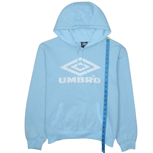 Umbro Men's Blue Pullover Hoodie Size M Sports Fleece Sweatshirt