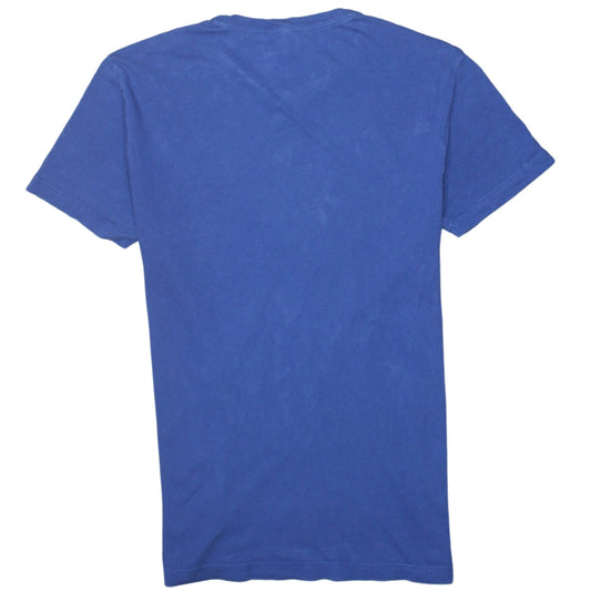 Emporio Armani EA7 Men's Blue Cotton Crew Neck T-Shirt Size M