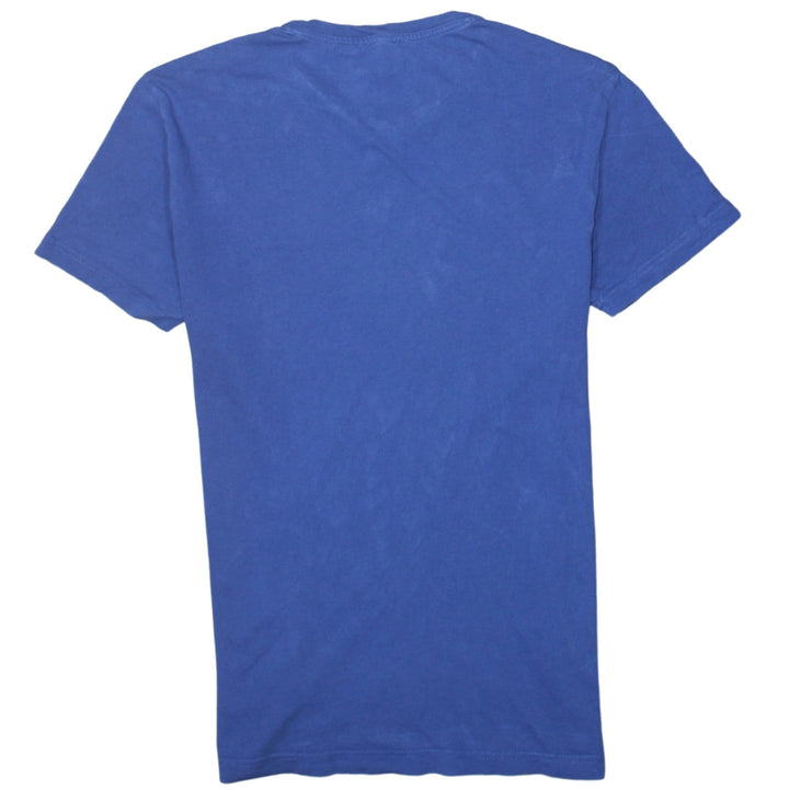 Emporio Armani EA7 Men's Blue Cotton Crew Neck T-Shirt Size M