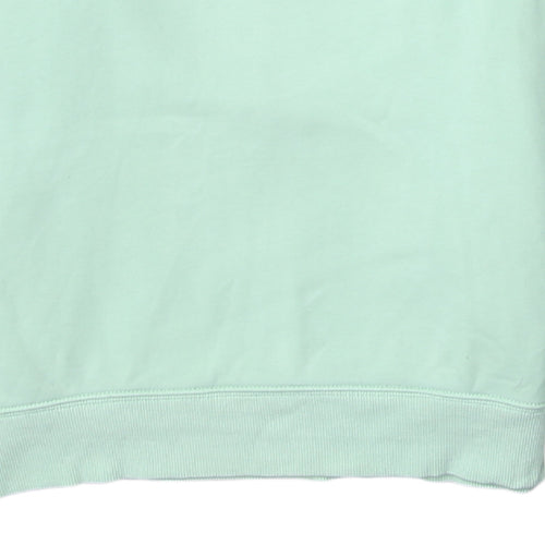 Carhartt Men's Green Small Embroidered Logo Pullover Sweatshirt