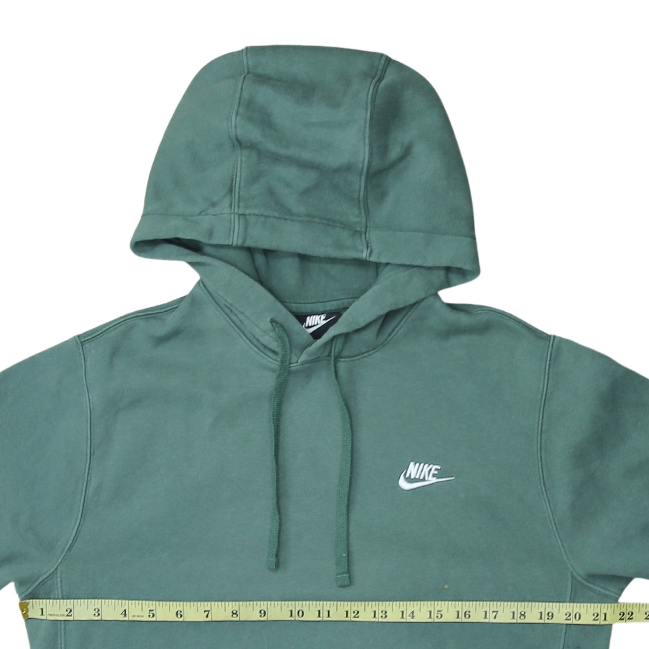 Nike Men's Green Pullover Hoodie Small Fleece Logo Sweatshirt