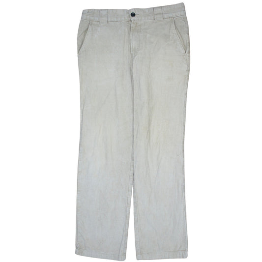 Dickies Men's Beige Corduroy Chino Trousers Size 31W Regular