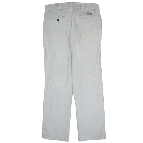 Dickies Men's Beige Corduroy Chino Trousers Size 31W Regular