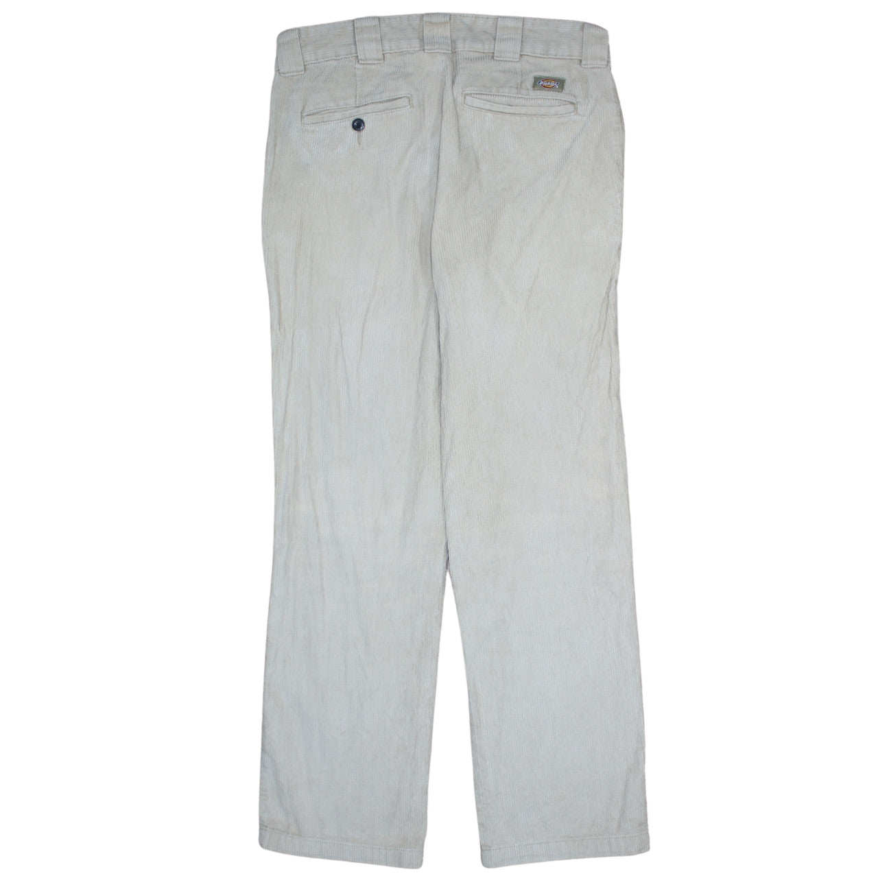 Dickies Men's Beige Corduroy Chino Trousers Size 31W Regular