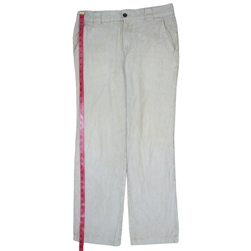 Dickies Men's Beige Corduroy Chino Trousers Size 31W Regular