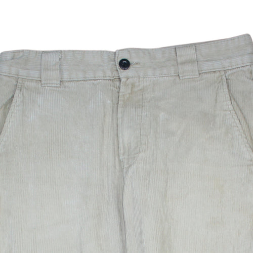 Dickies Men's Beige Corduroy Chino Trousers Size 31W Regular