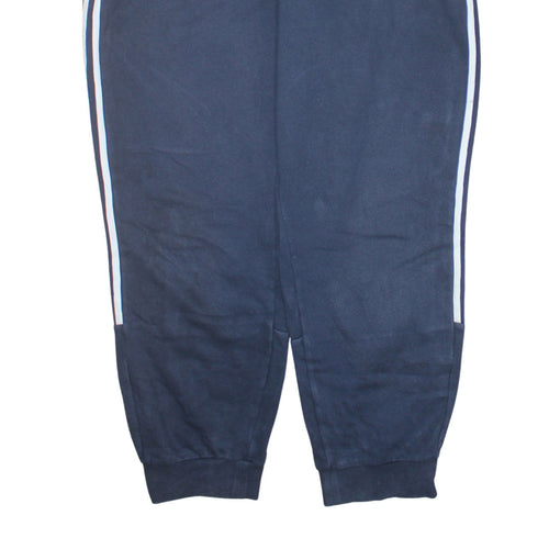 Adidas Men Blue 2XL Track Pants Elastic Waist Tapered Leg