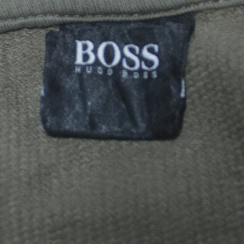Hugo Boss Men's Green Logo Crew Neck Sweatshirt Size M