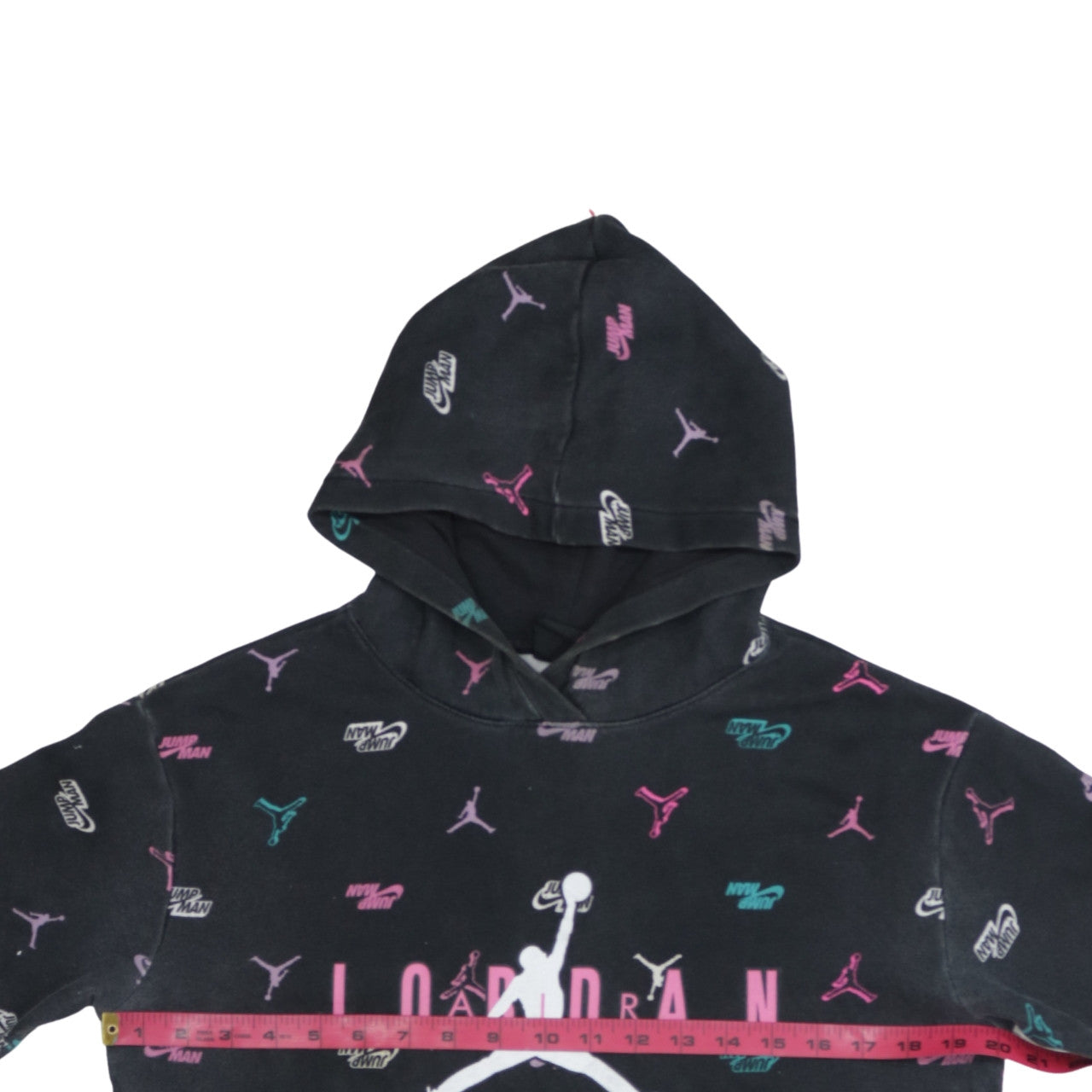 Jordan Girls Black 13-14 Years Pullover Hoodie Jumpman Logo Fleece
