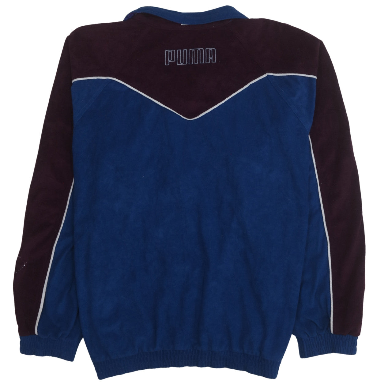 Puma Men's Blue 90s Retro Bomber Jacket XL Polyester Sportswear