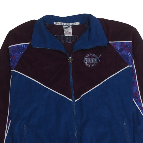 Puma Men's Blue 90s Retro Bomber Jacket XL Polyester Sportswear