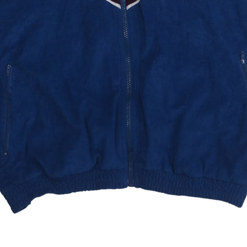 Puma Men's Blue 90s Retro Bomber Jacket XL Polyester Sportswear