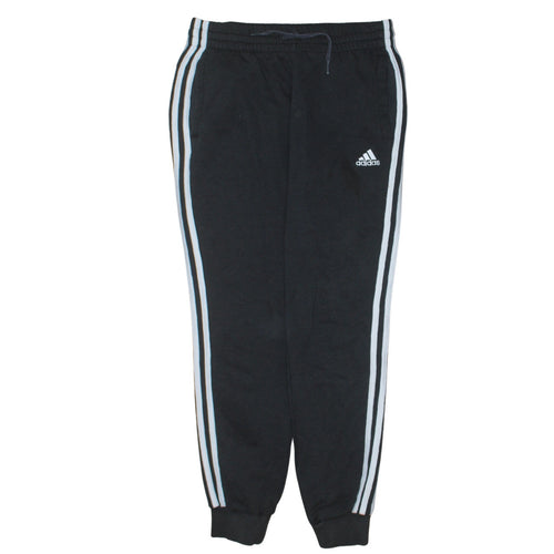 Adidas Women's Black L Jogger Activewear Trousers with Side Stripes