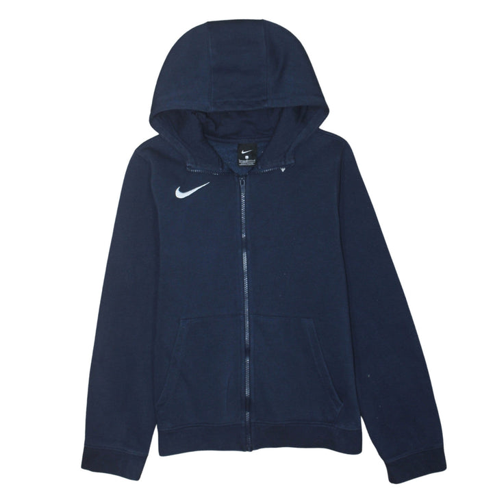 Nike Boys Navy Blue Full Zip Hoodie L 147-158cm Hooded Sweatshirt