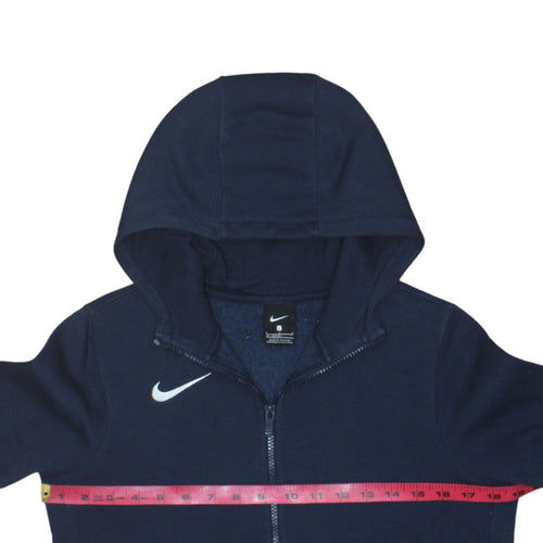 Nike Boys Navy Blue Full Zip Hoodie L 147-158cm Hooded Sweatshirt