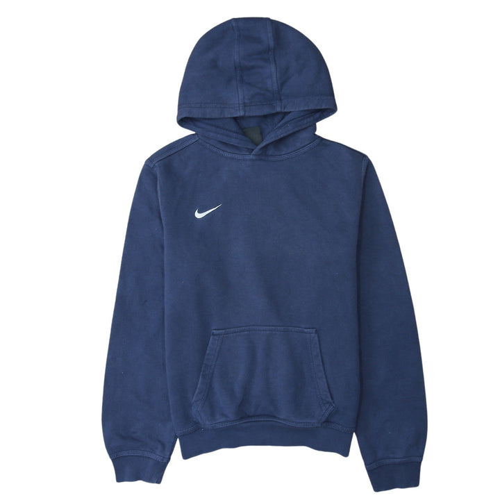 Nike Boys Navy Blue Pullover Hoodie XL 13-15 Years Cotton Fleece Sweatshirt