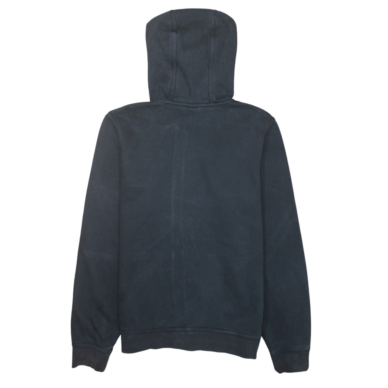 Nike Men's Black Full Zip Hoodie Small Logo Fleece Sweatshirt