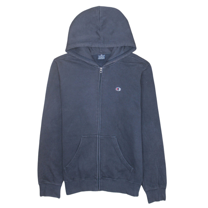 Champion Men’s Blue Full Zip Hoodie Medium Cotton Blend