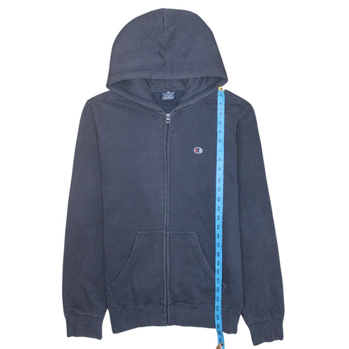 Champion Men’s Blue Full Zip Hoodie Medium Cotton Blend