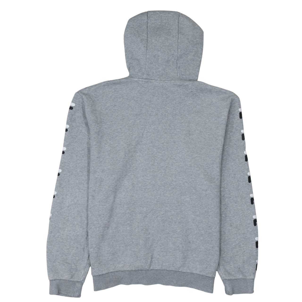 Fila Men's Grey Pullover Hoodie M Regular Fit Logo Sportswear