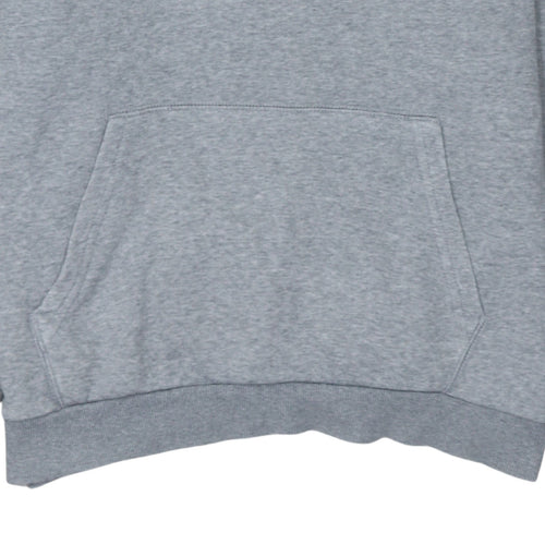 Fila Men's Grey Pullover Hoodie M Regular Fit Logo Sportswear