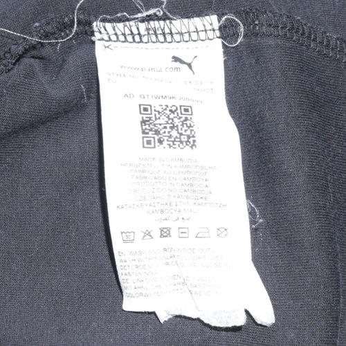 Puma Men's Black M Regular Fit Pullover Hoodie with Zip Pocket