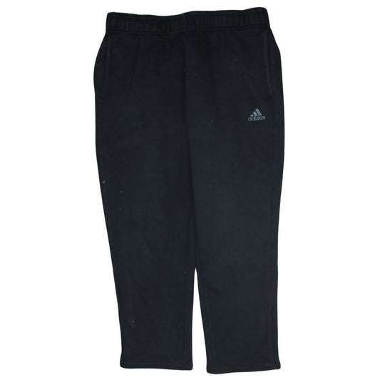 Adidas Womens Black Fleece Sweatpants Size 12 Regular Fit