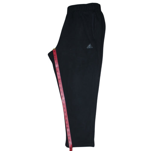 Adidas Womens Black Fleece Sweatpants Size 12 Regular Fit
